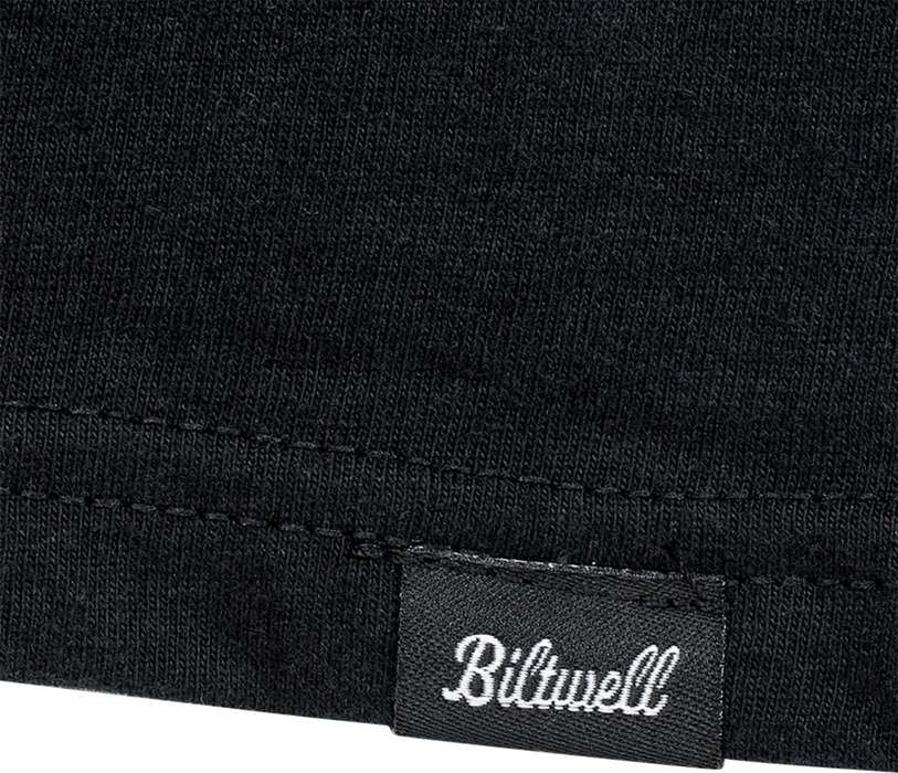 BILTWELL Badge T-Shirt - Black - Small 8101-074-002