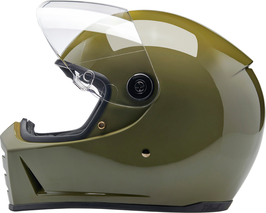 BILTWELL Lane Splitter Helmet - Gloss Olive Green - XS 1004-154-501