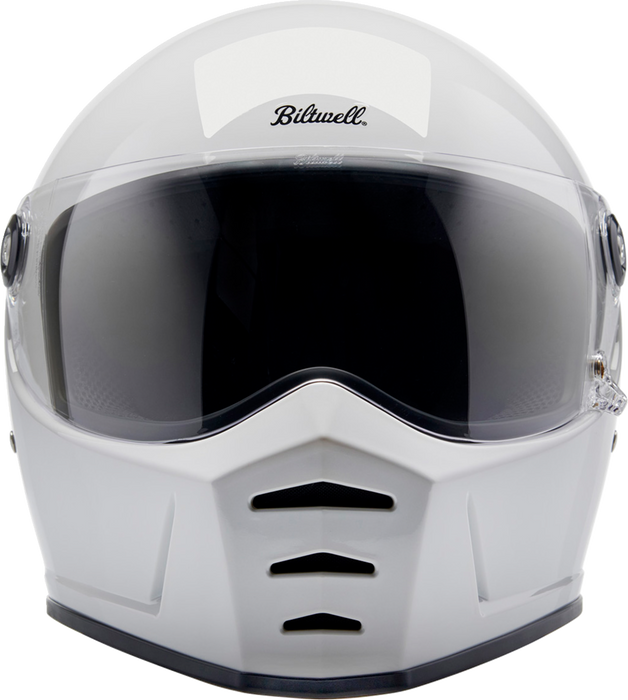 BILTWELL Lane Splitter Helmet - Gloss White - Large 1004-104-504