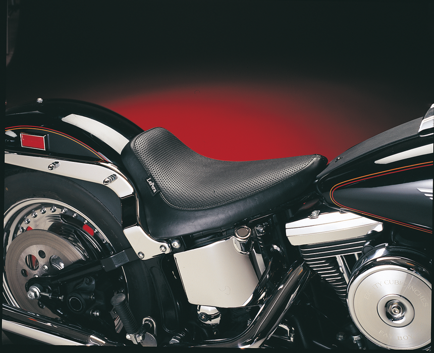 LE PERA Silhouette Solo Seat - Basketweave - Black - Softail '84-'99 LN-870