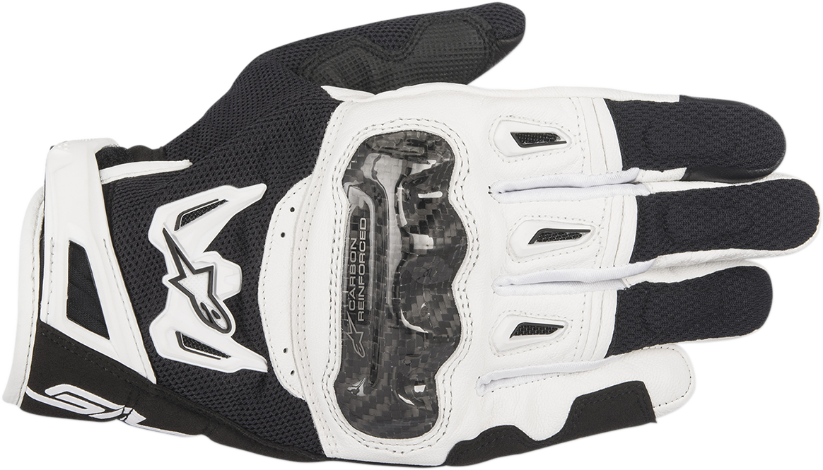 ALPINESTARS SMX-2 Air Carbon V2 Gloves - Black/White - Medium 3567717-12-M