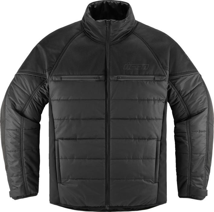 ICON Ghost Puffer Jacket - Black/Charcoal - Medium 2820-6191