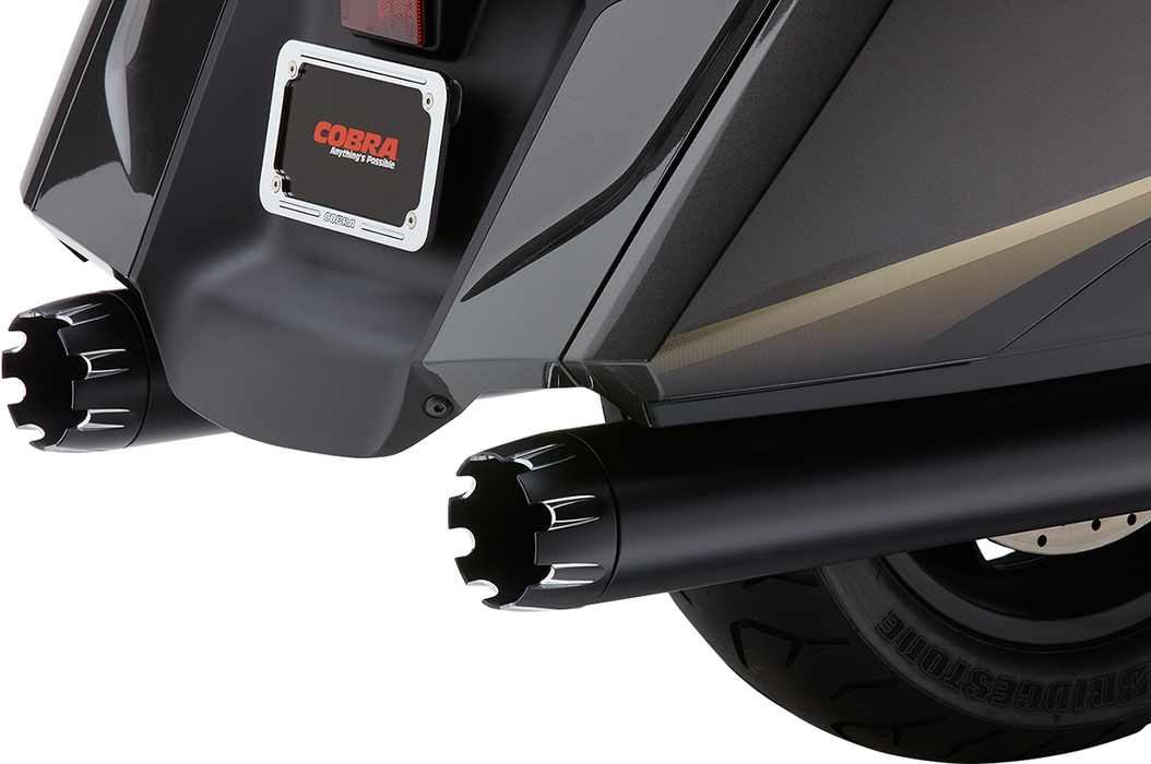 COBRA Dual Cut Mufflers - Black 1219B