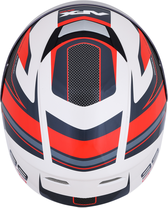 AFX FX-99 Helmet - Recurve - Pearl White/Red - Small 0101-11126