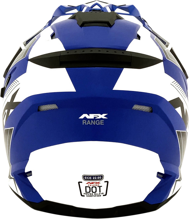 AFX FX-41 Motorcycle Helmet - Range - Matte Blue - XL 0140-0074