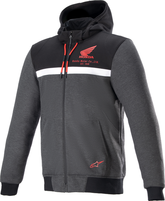 ALPINESTARS Honda Chrome Street Hoodie - Black/Gray/Red - 2XL 4201323-1908-2X