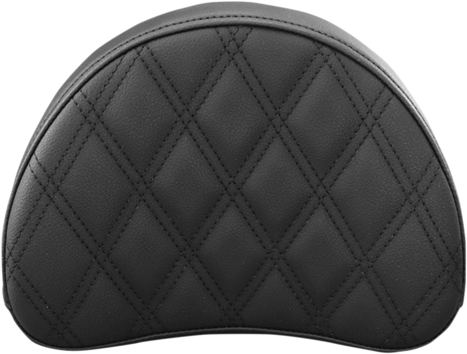 SADDLEMEN Sissy Bar Pad - Lattice Stitched - Black 51343