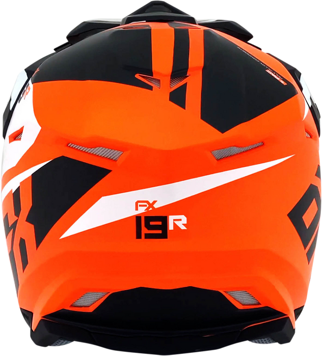 AFX FX-19R Motorcycle Helmet - Racing - Matte Orange - Large 0110-7085