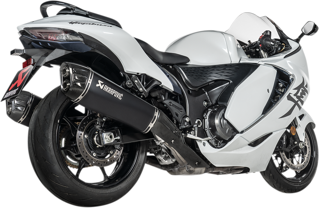 Akrapovic Suzuki Hayabusa 2022-2024 Exhausts, Akrapovic Slip-on in Titanium and Carbon Fiber S-S13SO4-HRAATBL