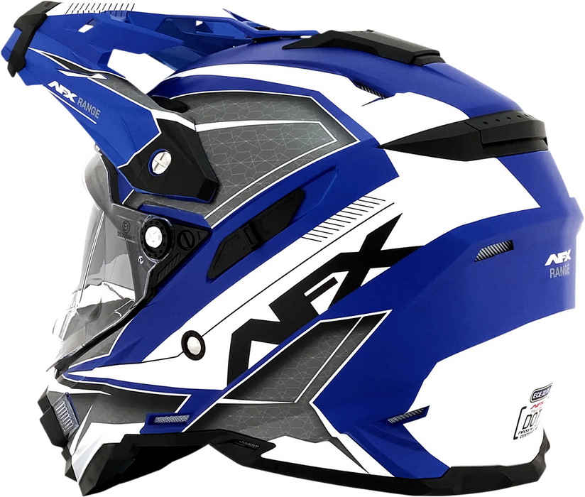 AFX FX-41 Motorcycle Helmet - Range - Matte Blue - Large 0140-0073