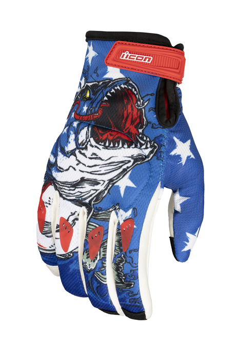 ICON Hooligan Basstard™ Gloves - Blue - XL 33014836