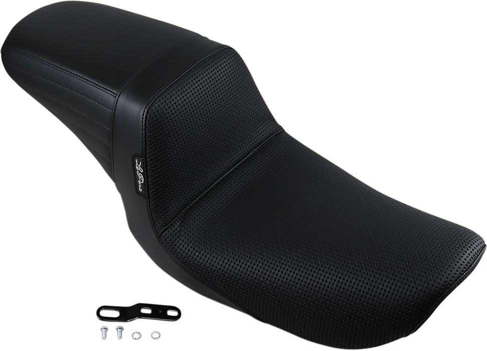 LE PERA Kickflip Seat - Basketweave - Black - FXD '96-'03 LN-591BW