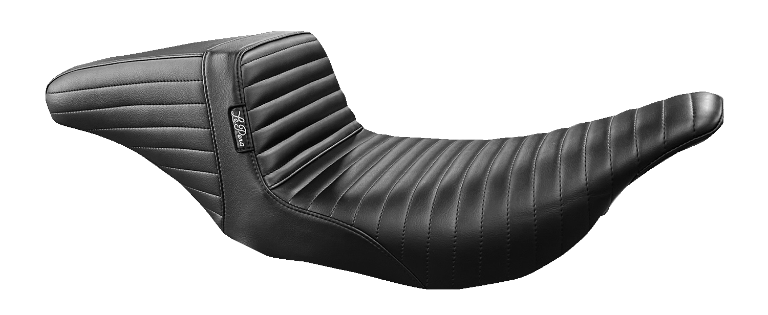 LE PERA Kickflip Seat - Pleated - Black - FL '97-'07 LH-597PT