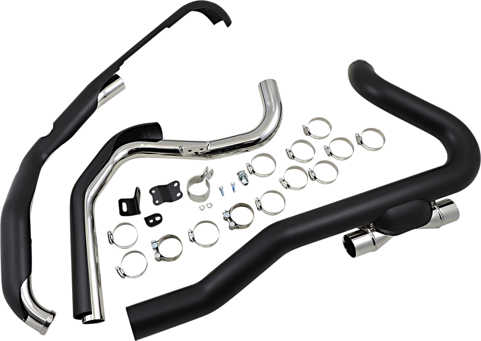 COBRA Pro Chamber Headpipes for Trike - Black 6256RB