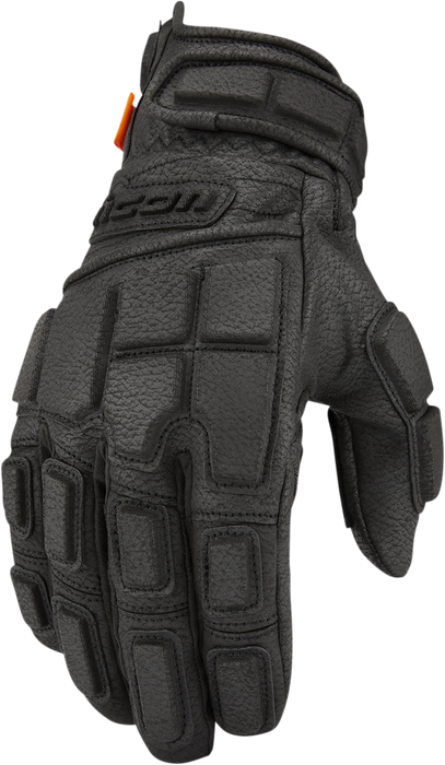 ICON Motorhead3™ CE Motorcycle Gloves - Black - XL 3301-4240