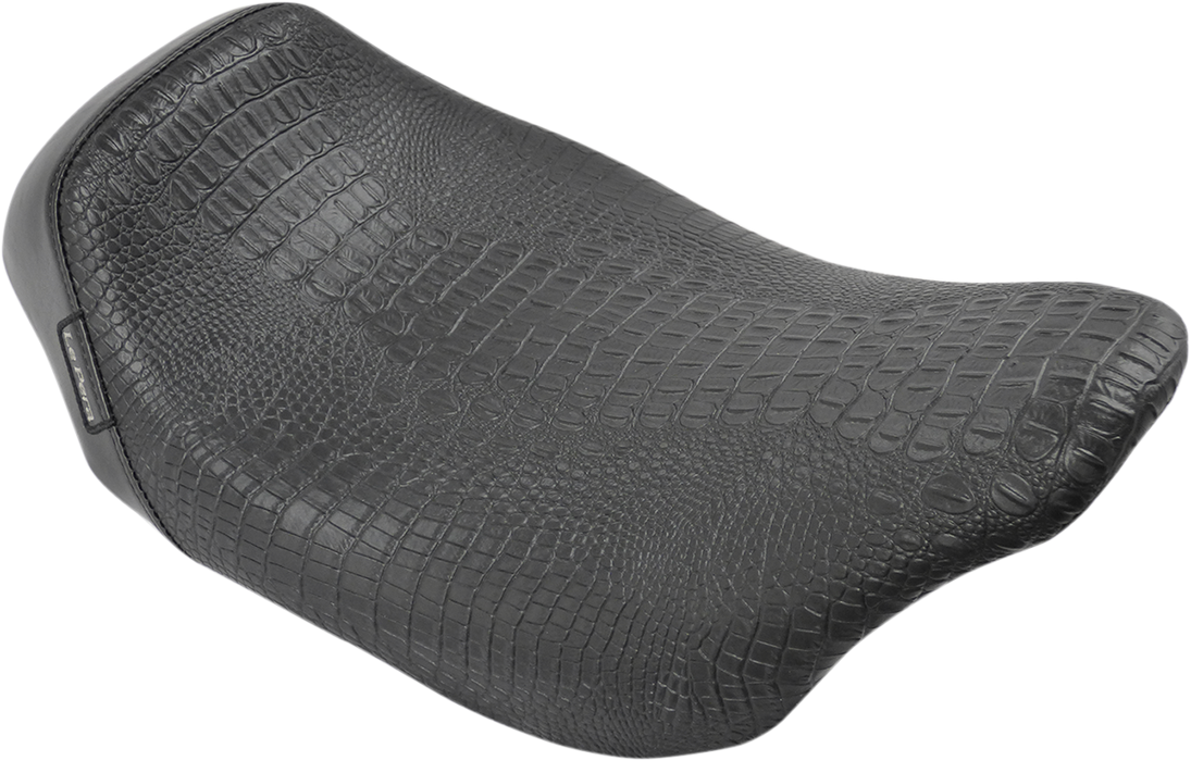 LE PERA Bare Bones Solo Seat - Croc - Black - FL LK-005CRBLK