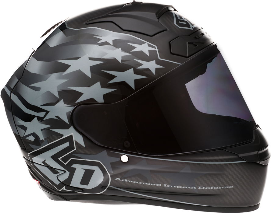 6D ATS-1R Motorcycle Helmet - Patriot - Black - Small 30-0605