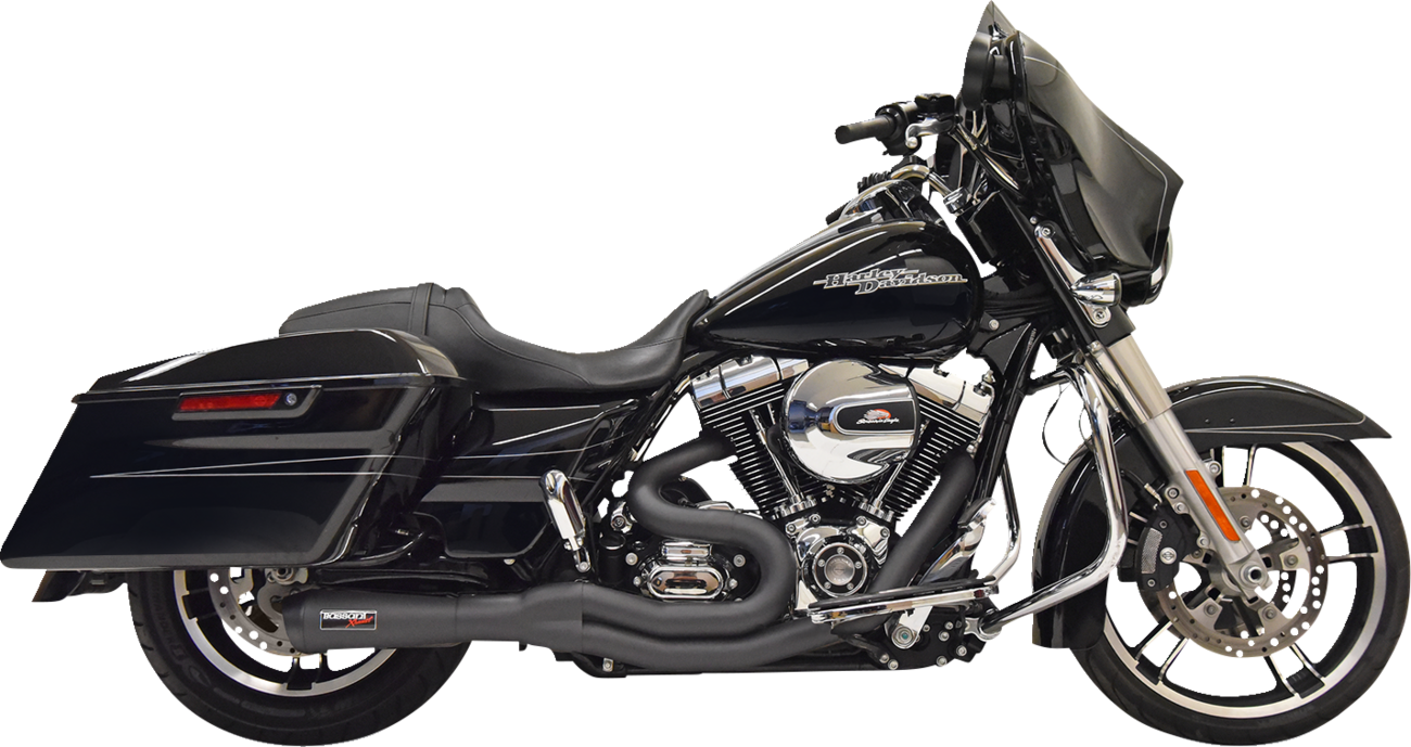 BASSANI XHAUST 2:1 Exhaust - Black 1F61B