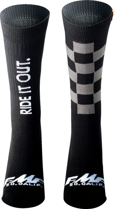 FMF Ride It Out Socks - Black - One Size SP22194901 3431-0735