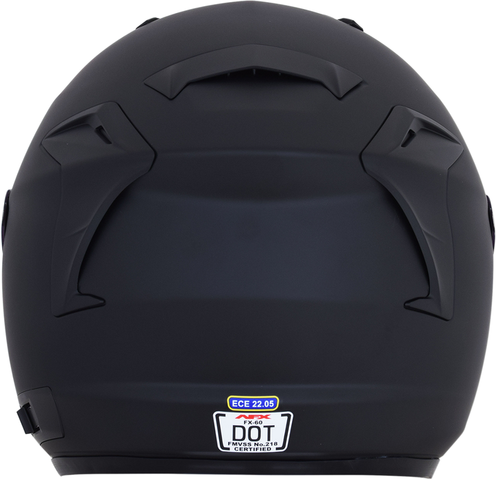 AFX FX-60 Motorcycle Helmet - Matte Black - Small 0104-2555