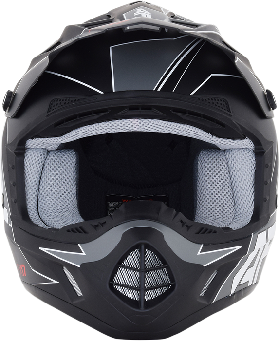 AFX FX-17 Helmet - Aced - Matte Black/White - Large 0110-6491