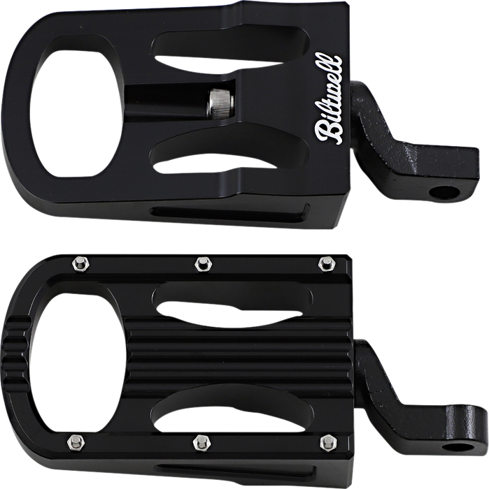 BILTWELL XL Step Footpegs - Black 7006-203-02