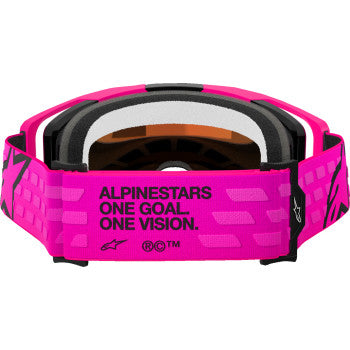 ALPINESTARS Goggles Vision 8 Goggles - Corp - Pink - Red Mirror 5101625-3083