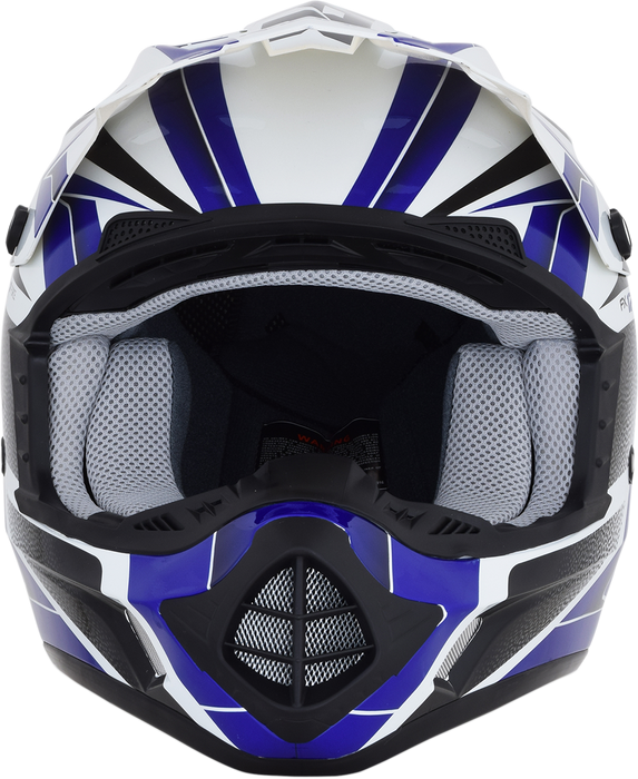 AFX FX-17 Helmet - Force - Pearl White/Blue - 2XL 0110-5242