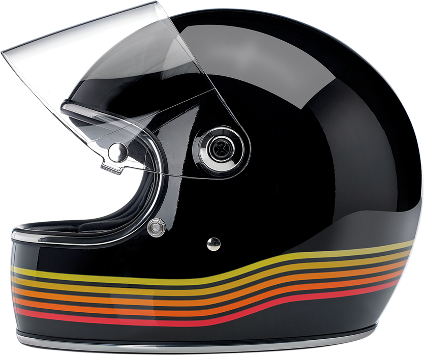 BILTWELL Gringo S Helmet - Gloss Black Spectrum - Medium 1003-536-103