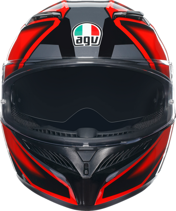 AGV K3 Motorcycle Helmet - Compound - Black/Red - 2XL 21183810040092X