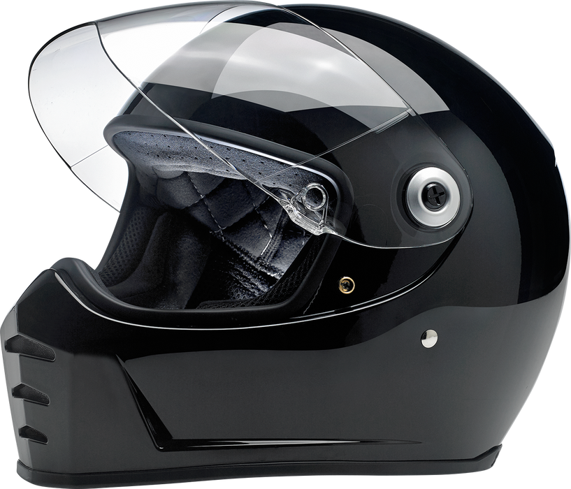 BILTWELL Lane Splitter Motorcycle Helmet - Gloss Black - Medium 1004-101-103