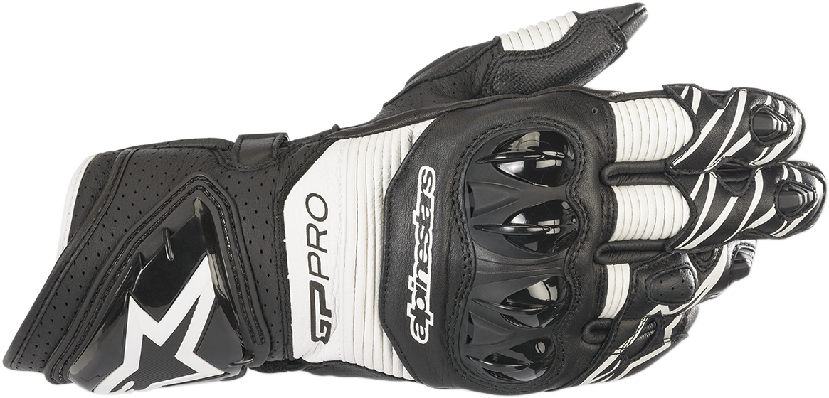 ALPINESTARS GP Pro RS3 Gloves - Black/White - 2XL 3556922-12-2X