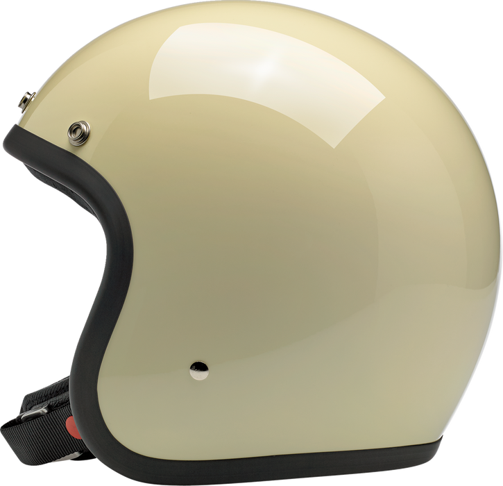 BILTWELL Bonanza Motorcycle Helmet - Gloss Vintage White - Small 1001-102-202