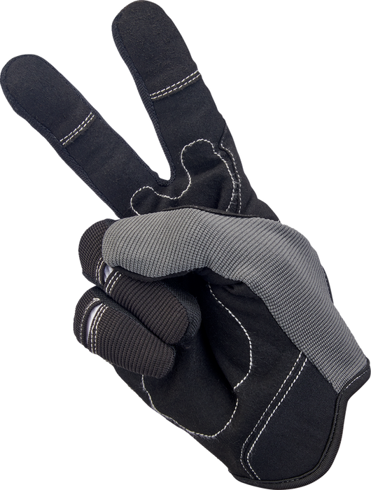 BILTWELL Moto Gloves - Gray/Black - XL 1501-1101-005