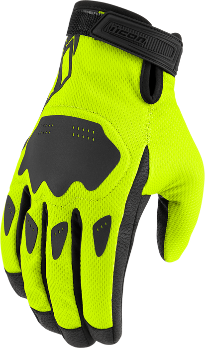 ICON Hooligan™ CE Motorcycle Gloves - Hi-Vis - 3XL 3301-4383