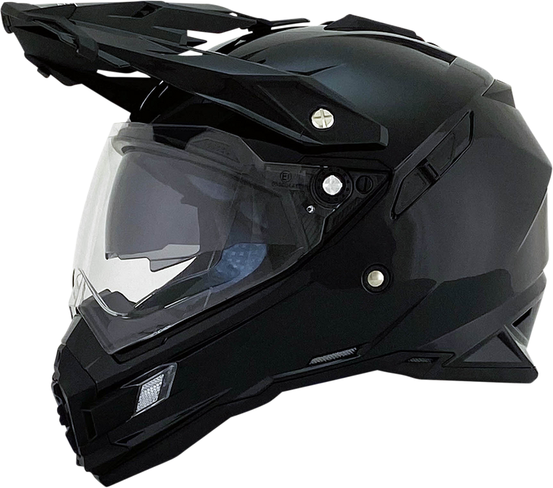 AFX FX-41DS Motorcycle Helmet - Gloss Black - XS 0110-3742