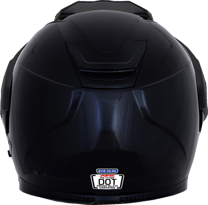 AFX FX-111DS Motorcycle Helmet - Gloss Black - XL 0140-0130