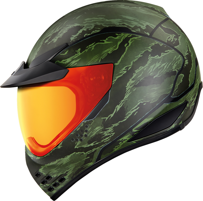 ICON Domain™ Motorcycle Helmet - Tiger's Blood - Green - 3XL 0101-14929