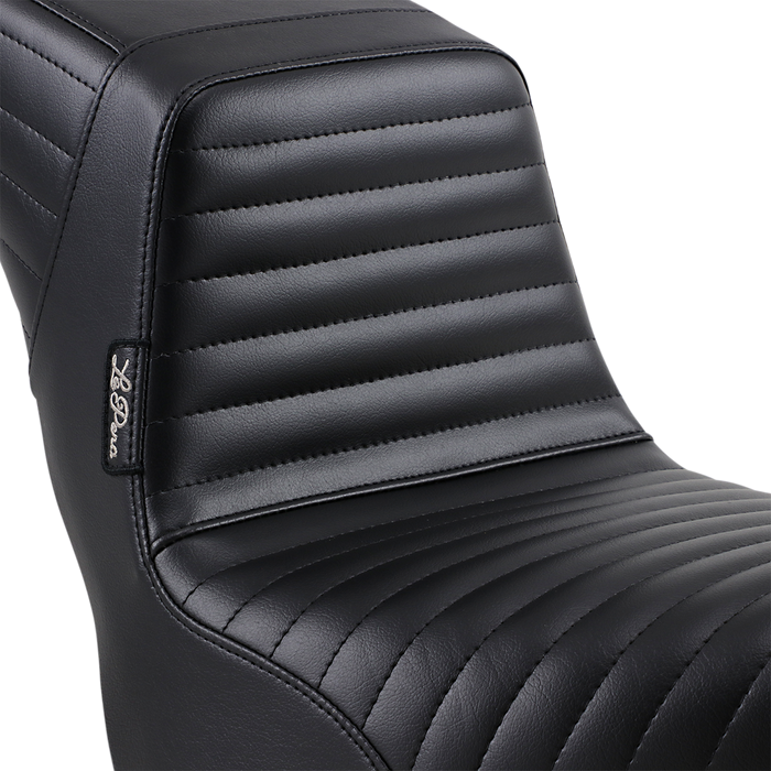 LE PERA Kickflip Seat - Pleated - Black - Softail '18-'21 LYR-590PT