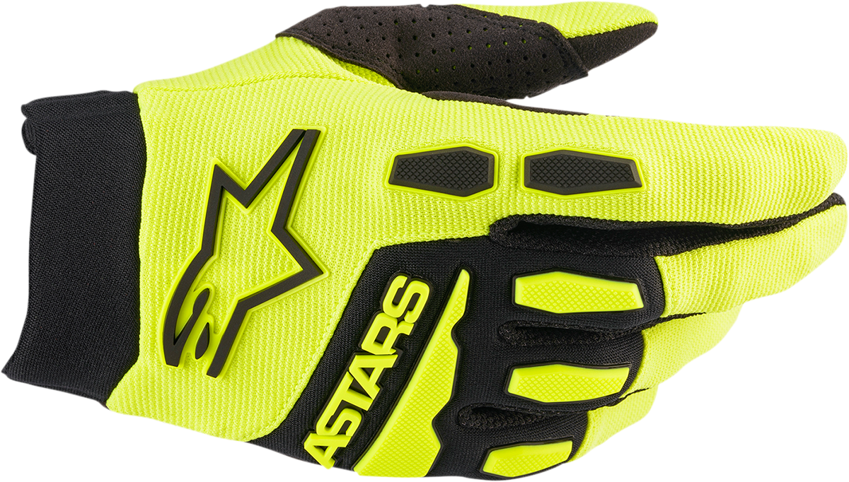 ALPINESTARS Full Bore Gloves - Fluo Yellow/Black - Small 3563622-551-S