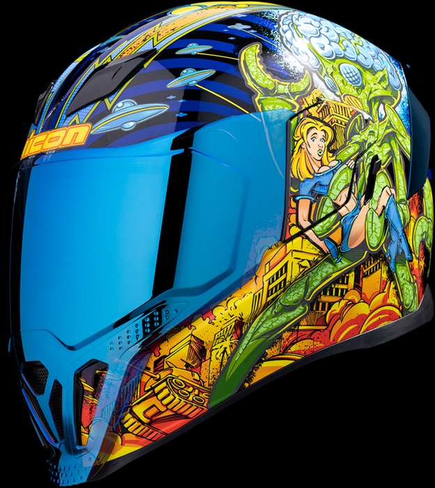 ICON Airflite™ Motorcycle Helmet - Bugoid Blitz - Blue - XL 0101-15550