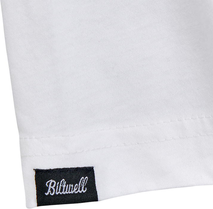 BILTWELL Women's 1985 Raglan T-Shirt - Black/White - Small 8144-060-002