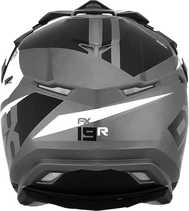 AFX FX-19R Motorcycle Helmet - Racing - Frost Gray - XL 0110-7076