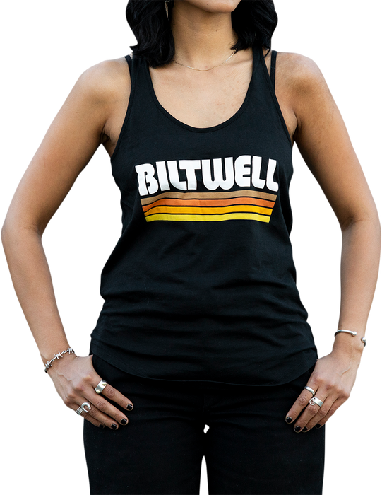 BILTWELL Women's Surf Tank Top - Black - Medium 8142-045-003