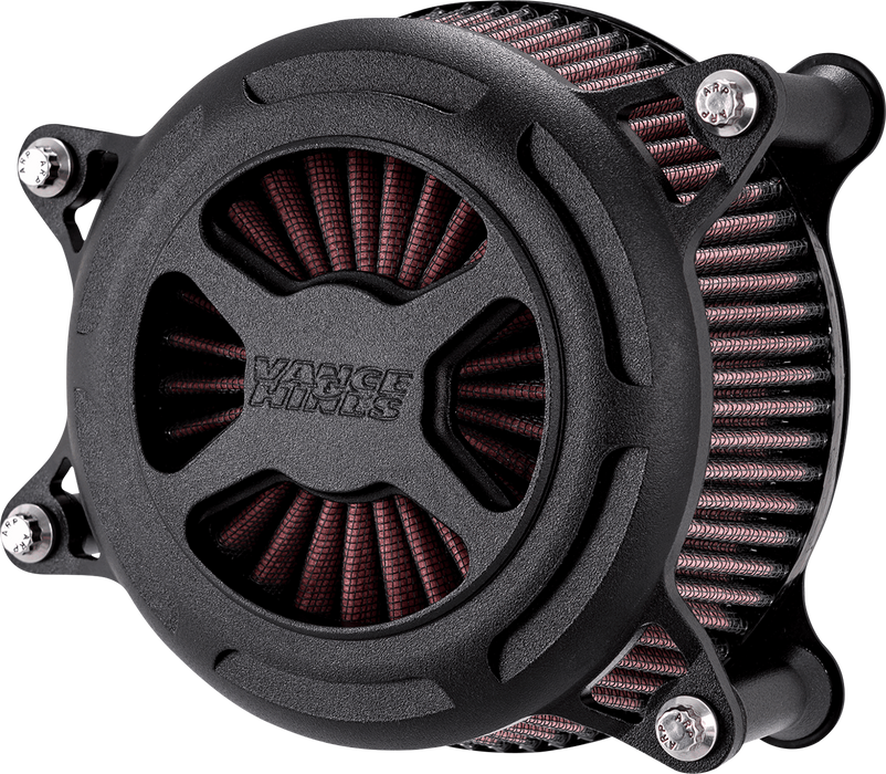 VANCE & HINES VO2 X Air Cleaner - Black Wrinkle - XL 42359