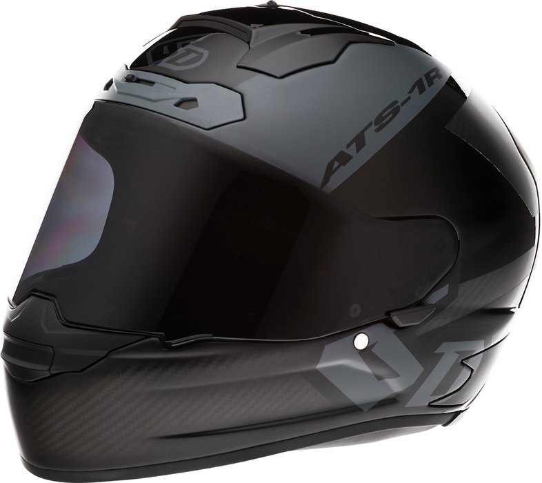 6D ATS-1R Motorcycle Helmet - Wyman - Black/Gray - Medium 30-0706