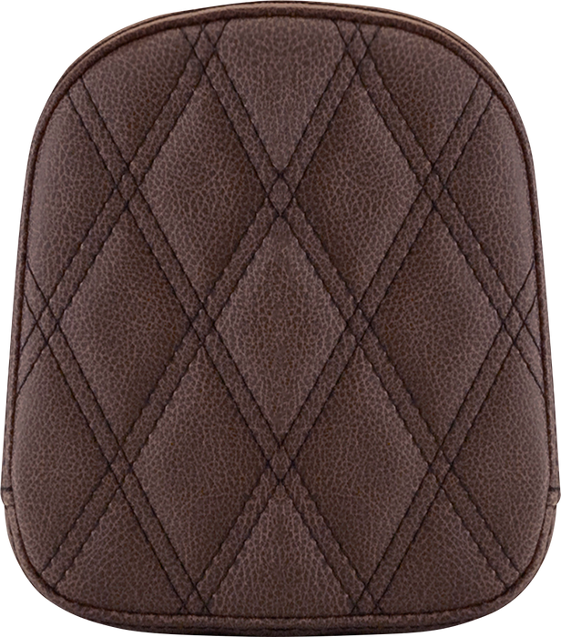 SADDLEMEN Sissy Bar Pad - Lattice Stitched - Brown FL '99-'22 40745