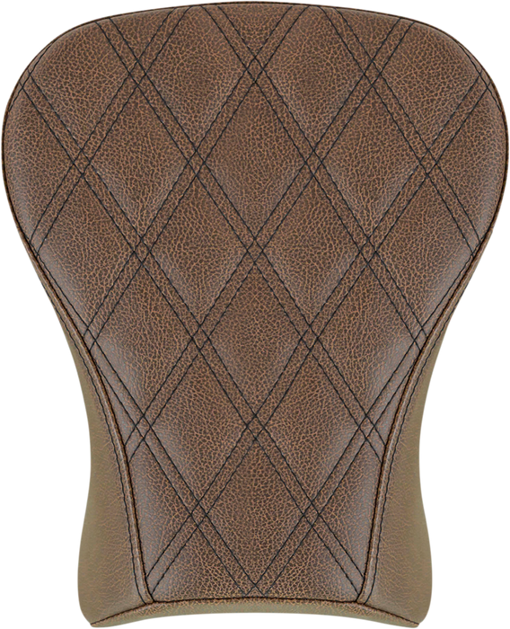 SADDLEMEN Renegade Pillion Pad - Touring - Lattice Stitched - Brown - FLSB/FXLR '18-'23 818-29-012BLS