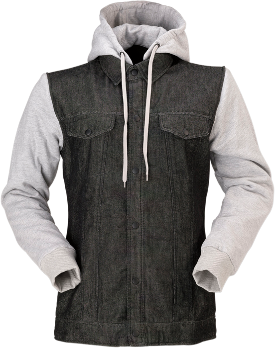 Z1R Women's Denim Hoodie - Black/Gray - Small 2840-0135