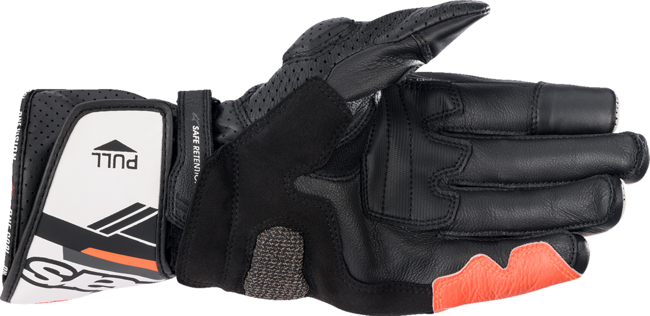 ALPINESTARS SP-8 V3 Gloves - Black/White/Fluo Red - Large 3558321-1231-L